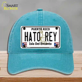 Hato Rey Puerto Rico Novelty License Plate Hat Unconstructed Cotton / Lake Blue