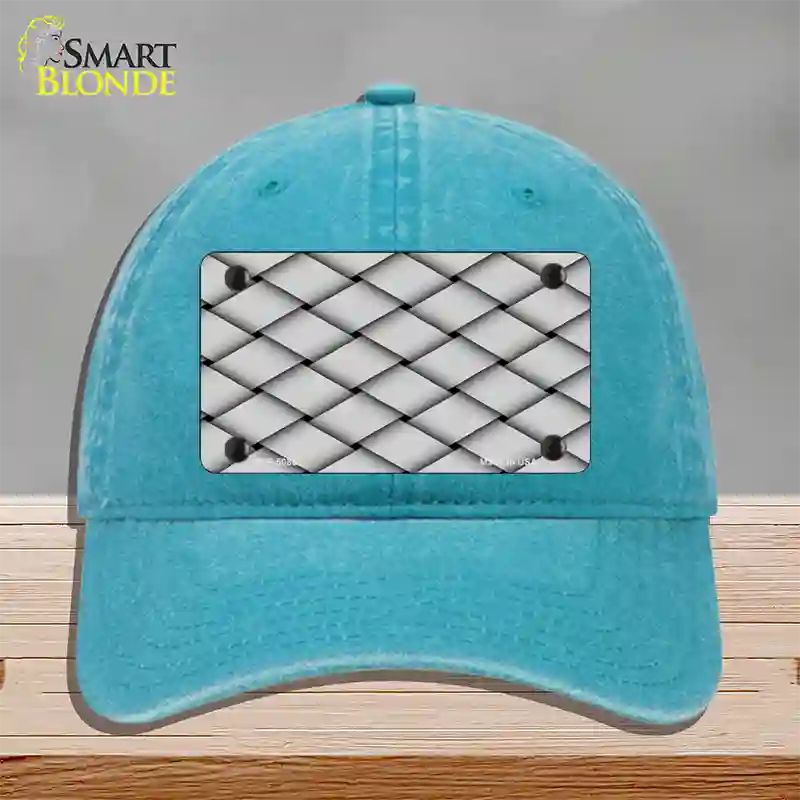 Weave Customizable Novelty License Plate Hat Unconstructed Cotton / Lake Blue