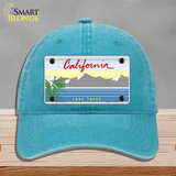 California Lake Tahoe State Blank Novelty License Plate Hat Unconstructed Cotton / Lake Blue