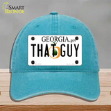 That Guy Georgia Novelty License Plate Hat Unconstructed Cotton / Lake Blue