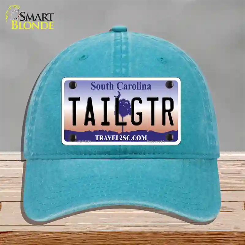 Tailgter South Carolina Novelty License Plate Hat Unconstructed Cotton / Lake Blue