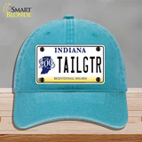 Tailgtr Indiana Bicentennial Novelty License Plate Hat Unconstructed Cotton / Lake Blue