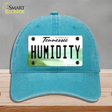 Humidity Tennessee Novelty License Plate Hat Unconstructed Cotton / Lake Blue