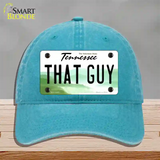 That Guy Tennessee Novelty License Plate Hat Unconstructed Cotton / Lake Blue