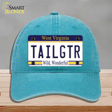 Tailgtr West Virginia Novelty License Plate Hat Unconstructed Cotton / Lake Blue