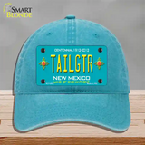 Tailgtr New Mexico Novelty License Plate Hat Unconstructed Cotton / Lake Blue