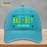 Bad Boy New Mexico Novelty License Plate Hat Unconstructed Cotton / Lake Blue