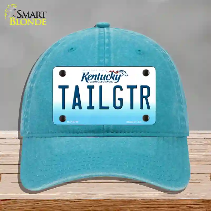 Tailgtr Kentucky Novelty License Plate Hat Unconstructed Cotton / Lake Blue