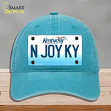 N Joy Kentucky Novelty License Plate Hat Unconstructed Cotton / Lake Blue