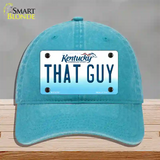 That Guy Kentucky Novelty License Plate Hat Unconstructed Cotton / Lake Blue