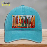 Hawaii Surfboards State Novelty License Plate Hat Unconstructed Cotton / Lake Blue