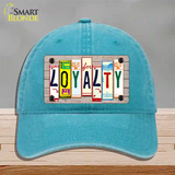 Loyalty Wood License Plate Art Novelty License Plate Hat Unconstructed Cotton / Lake Blue