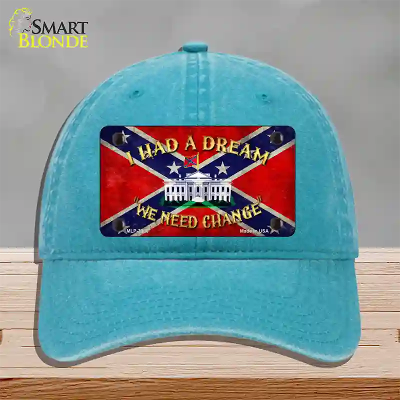 Had A Dream Novelty License Plate Hat Unconstructed Cotton / Lake Blue