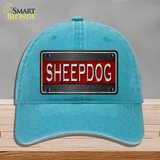 Sheepdog Thin Red Line Novelty License Plate Hat Unconstructed Cotton / Lake Blue