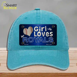 This Girl Loves Her Royals Novelty License Plate Hat Unconstructed Cotton / Lake Blue