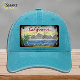 California Lake Tahoe Rusty Blank Novelty License Plate Hat Unconstructed Cotton / Lake Blue