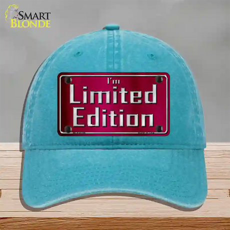 Im Limited Edition Novelty License Plate Hat Unconstructed Cotton / Lake Blue