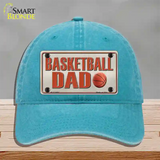 Basketball Dad Novelty License Plate Hat Unconstructed Cotton / Lake Blue