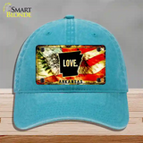 Arkansas Love Novelty License Plate Hat Unconstructed Cotton / Lake Blue