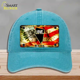 Nevada Love Novelty License Plate Hat Unconstructed Cotton / Lake Blue