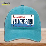 Washington Wallingford Novelty License Plate Hat Unconstructed Cotton / Lake Blue