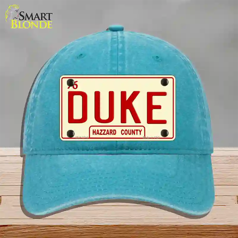 Duke Novelty License Plate Hat Unconstructed Cotton / Lake Blue