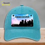 Vancouver Silhouette Novelty License Plate Hat Unconstructed Cotton / Lake Blue