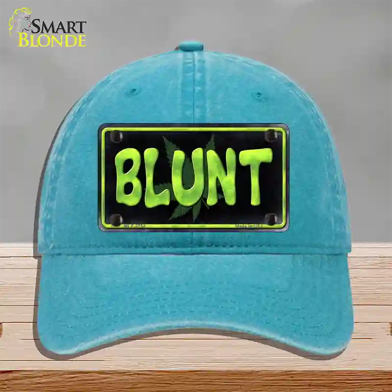 Blunt Novelty License Plate Hat Unconstructed Cotton / Lake Blue