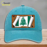 Norfolk Islands Flag Scroll Novelty License Plate Hat Unconstructed Cotton / Lake Blue