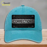 Corrections Novelty License Plate Hat Unconstructed Cotton / Lake Blue