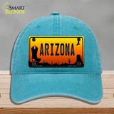 Boot Arizona Scenic Novelty License Plate Hat Unconstructed Cotton / Lake Blue