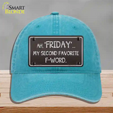 Friday Novelty License Plate Hat Unconstructed Cotton / Lake Blue