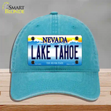 Lake Tahoe Nevada Novelty License Plate Hat Unconstructed Cotton / Lake Blue