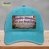 Grandma And Grandpa Bed & Breakfast Novelty License Plate Hat Unconstructed Cotton / Lake Blue