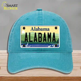 Alabama Hills Novelty License Plate Hat Unconstructed Cotton / Lake Blue