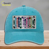 North Carolina License Plate Art Novelty License Plate Hat Unconstructed Cotton / Lake Blue