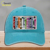 South Carolina License Plate Art Novelty License Plate Hat Unconstructed Cotton / Lake Blue