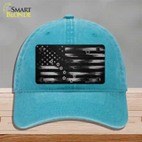 Alaska Carbon Fiber Novelty License Plate Hat Unconstructed Cotton / Lake Blue