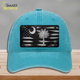 South Carolina Carbon Fiber Novelty License Plate Hat Unconstructed Cotton / Lake Blue