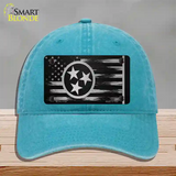 Tennessee Carbon Fiber Novelty License Plate Hat Unconstructed Cotton / Lake Blue