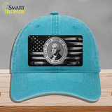 Washington Carbon Fiber Novelty License Plate Hat Unconstructed Cotton / Lake Blue