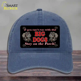 Big Dogs Black Novelty License Plate Hat Unconstructed Cotton / Navy