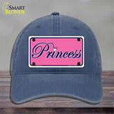 Pink Princess Tiara Novelty License Plate Hat Unconstructed Cotton / Navy