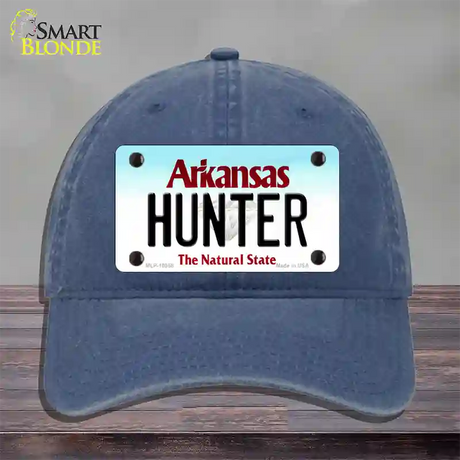 Hunter Arkansas Novelty License Plate Hat Unconstructed Cotton / Navy