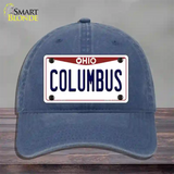 Columbus Ohio Novelty License Plate Hat Unconstructed Cotton / Navy