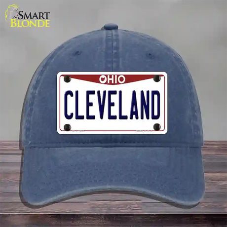 Cleveland Ohio Novelty License Plate Hat Unconstructed Cotton / Navy