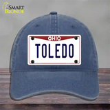 Toledo Ohio Novelty License Plate Hat Unconstructed Cotton / Navy