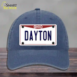 Dayton Ohio Novelty License Plate Hat Unconstructed Cotton / Navy