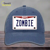 Zombie Ohio Novelty License Plate Hat Unconstructed Cotton / Navy