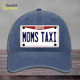 Moms Taxi Ohio Novelty License Plate Hat Unconstructed Cotton / Navy